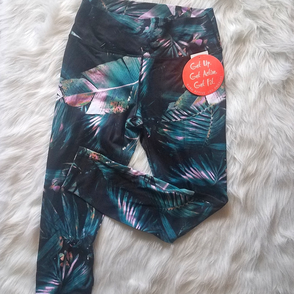 Guru Active Pattern Workout Leggings, NWT